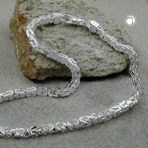 Kuningasketju 925-hopeinen kaulaketju miehelle – 6mm, 80cm