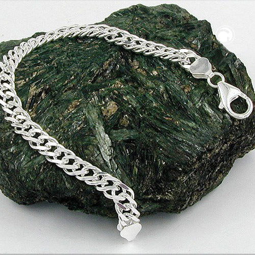 Panssari/ hopearanneketju 6mm / unisex koru 21cm / koru naiselle