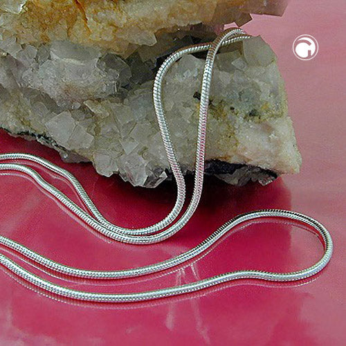 Käärme/ hopeakaulaketju 1,3mm 38cm