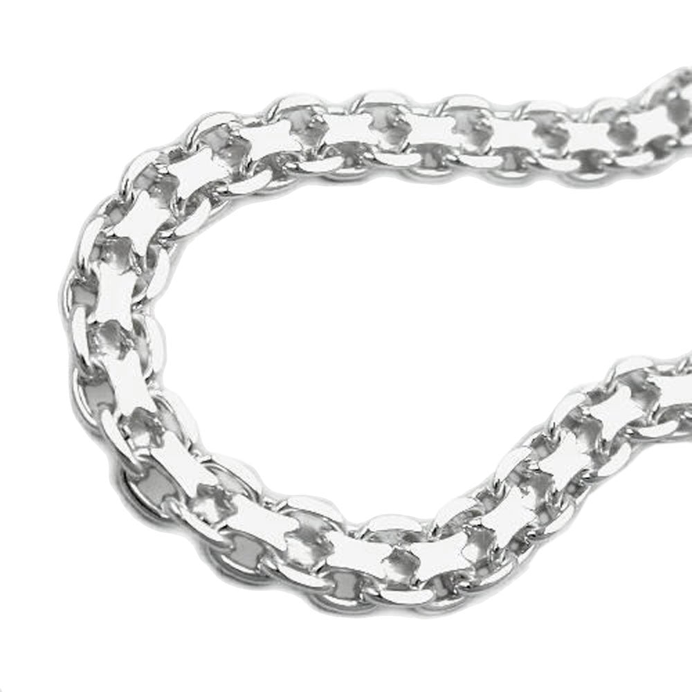 Bismark/ paksu hopearanneketju unisex 4,6mm 21cm
