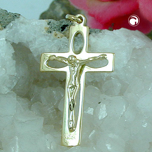 Kultainen krusifiksikoru / Jeesus ristiriipus 14k