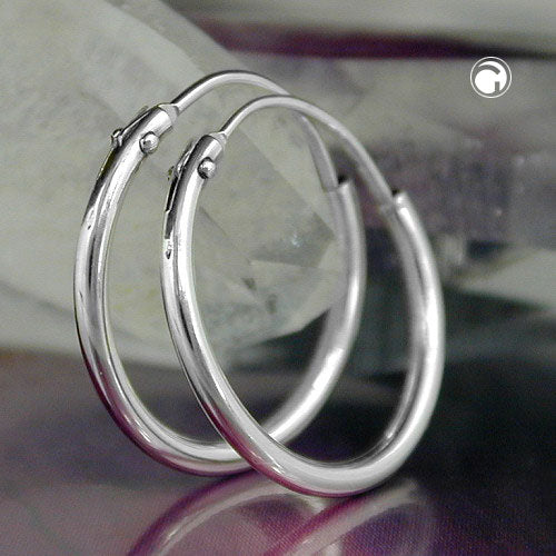 Neili hopeakorvarenkaat 15mm x 1,4mm