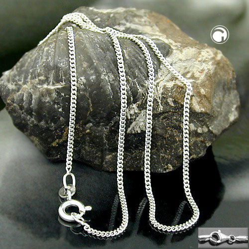 Hopeakaulaketju / Panssariketju 1,4mm 42cm