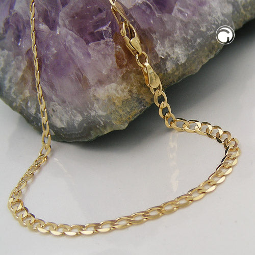 Kultainen ranneketju / Panssariketju 3,3mm/19cm 14k