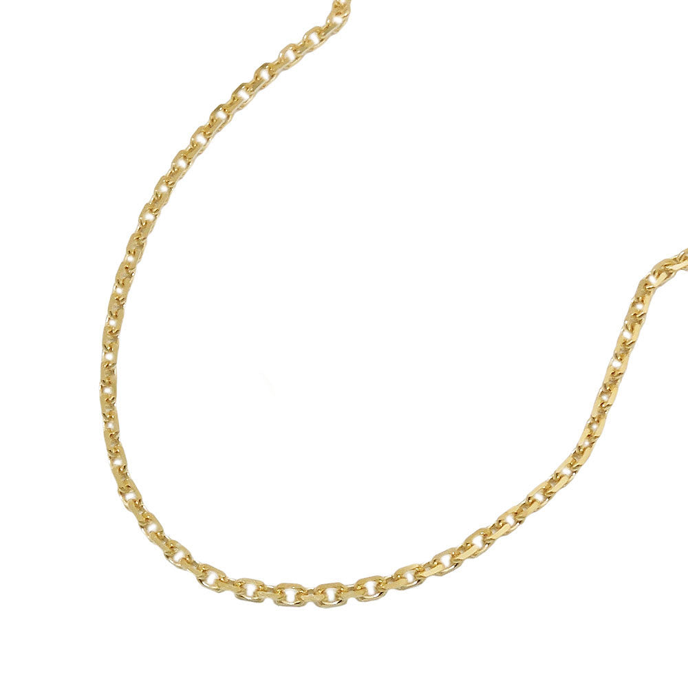 Ohut kultainen kaulaketju / Ankkuriketju 1,3mm/45cm 14k
