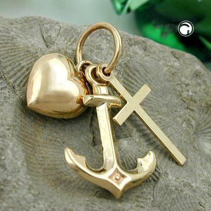 Usko toivo & rakkaus kultariipus 9k