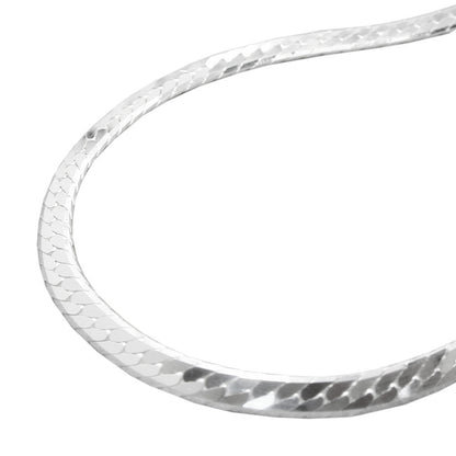 Hopeakaulaketju / Litteä käärmeketju 3mm 42cm