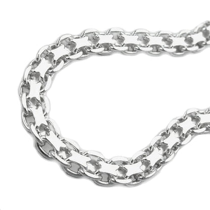 Bismark/ paksu hopearanneketju unisex 4,6mm 21cm