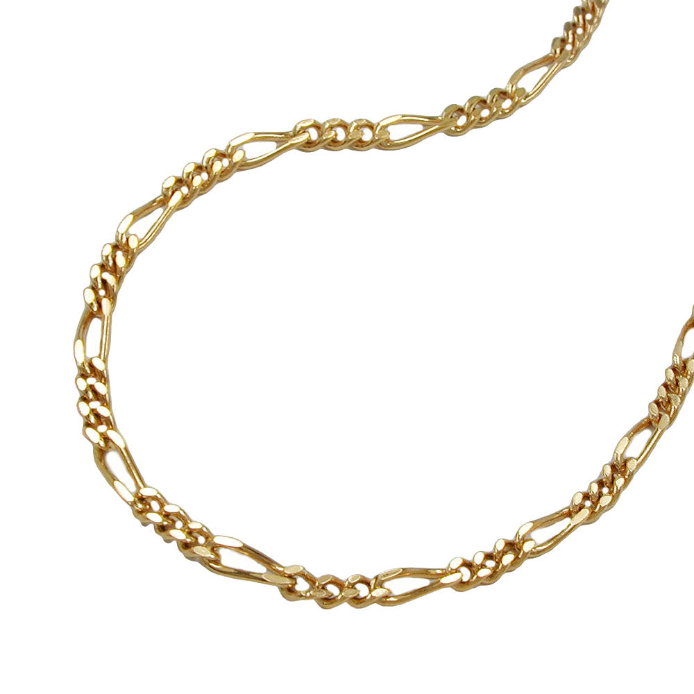 Kultainen kaulaketju / Figaroketju 1,4mm/42cm 14k