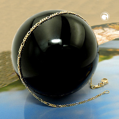 Kultainen ranneketju / Figaroketju 1,4mm/19cm 14k