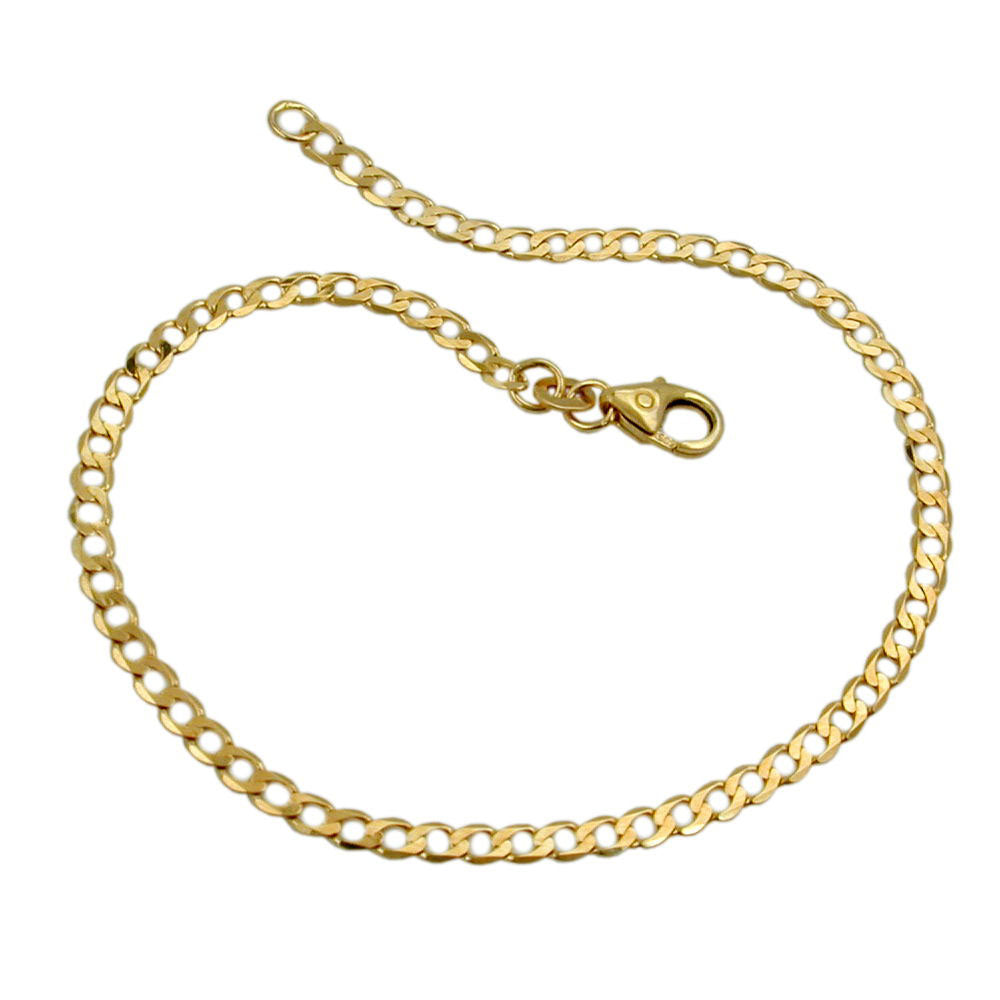 Kultainen ranneketju / Panssariketju 2,6mm/19cm 14k