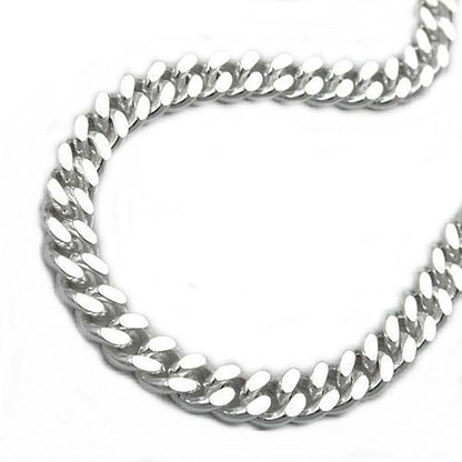 Paksu hopeinen ranneketju / Panssariketju unisex 4mm 19cm