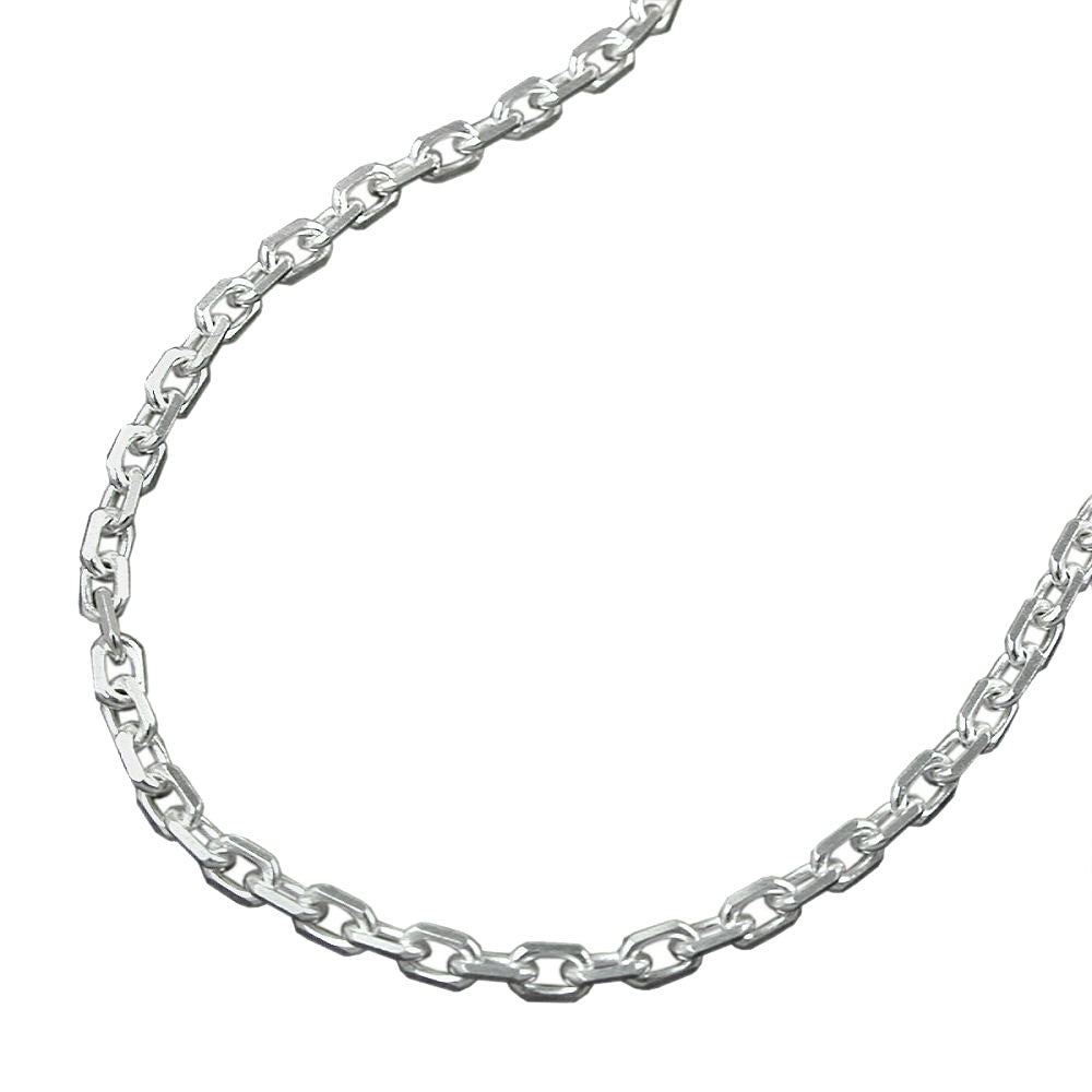 Pitkä hopeakaulaketju / Ankkuriketju 2mm 60cm