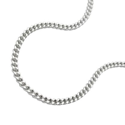 Pitkä hopeakaulaketju / Panssariketju 1,4mm 60cm